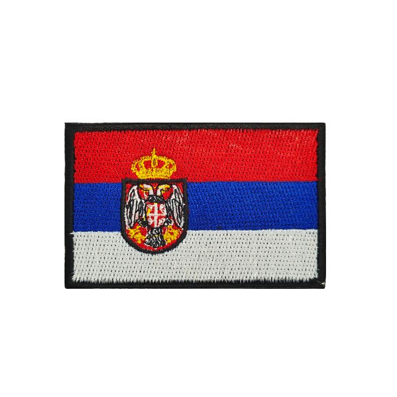European Flags Embroidered Patches for Bags & Hats - Morale Badges with Hook, Loop & Iron-On Backing