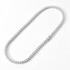 Collier Tennis Homme Haut de Gamme 4mm 5mm Zircon - Luxueux Accessoire Bijou Accentué de Diamants