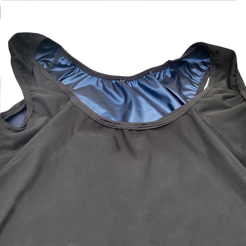 SWEAT SHAPER Women's Sauna Vest: Polymer Body Shaper in Silver