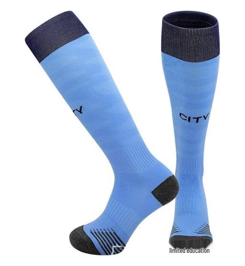 World Cup Over-the-Knee Football Socks - Argentina & Miami Barca Design for Adults & Kids