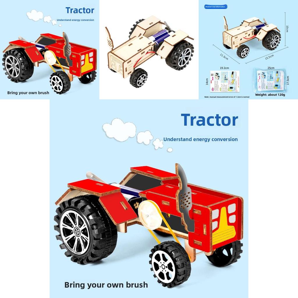 Science Experiment Diy Tractor Kit With Electric For Kids Educational Stem Activities