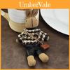 Cute Plush Bunny Keyring With Pattern For Car Keys And Handbags