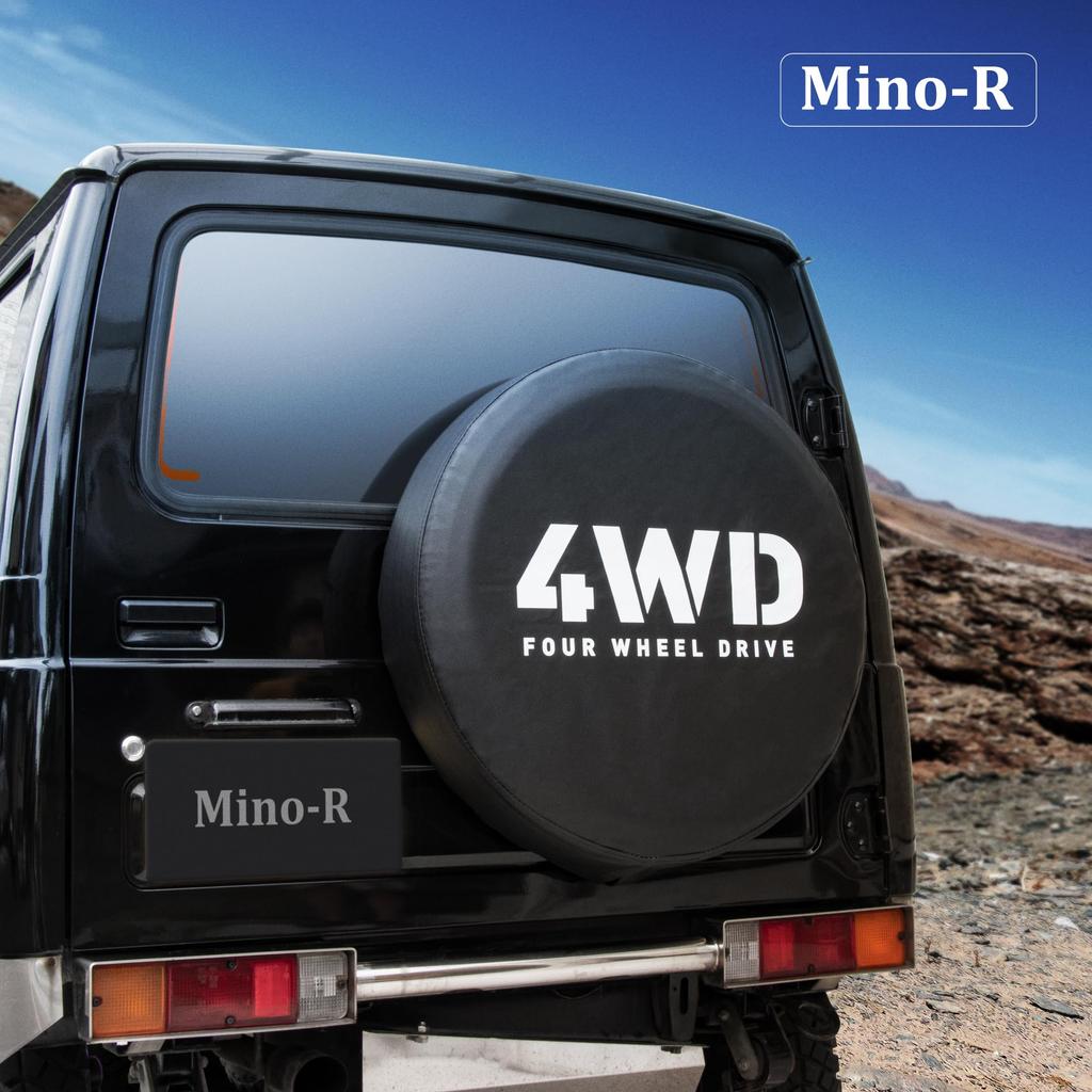 Jimny Spare Tire Cover Tire Cover Protective Cover 4WD Genuine Size JB64 JB23 JA22 JA12 JA11 JA71 (4WD (Black) ))