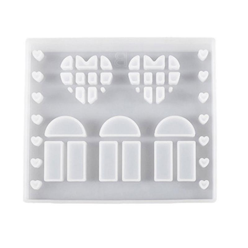 Silicone Molds Christmas House Molds Casting Molds Handmade Craft Supplies Plaster Molds for Candle Making