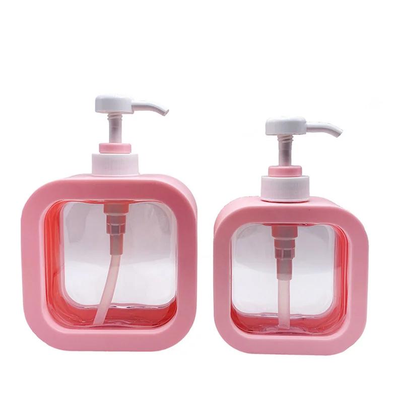 300/500ml Bathroom Soap Dispensers Refillable Lotion Shampoo Shower Gel Holder Portable Empty Bottle