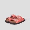 Scholl (Women) Studded Two-Strap Cork Sandals Coral (Hh54K2C147)