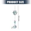 Garden Ornaments Crystal Wind Chimes With Stainless Steel Frame Producing Rainbows Hues For Outdoor Display