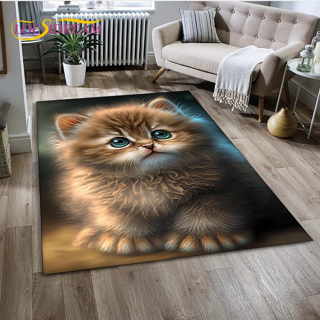 27 Style Cartoon Cute Calico Cat,Persian Cat,Ragdoll Carpet Rug for Home Living Room Bedroom Sofa Doormat Decor,kid Non-slip