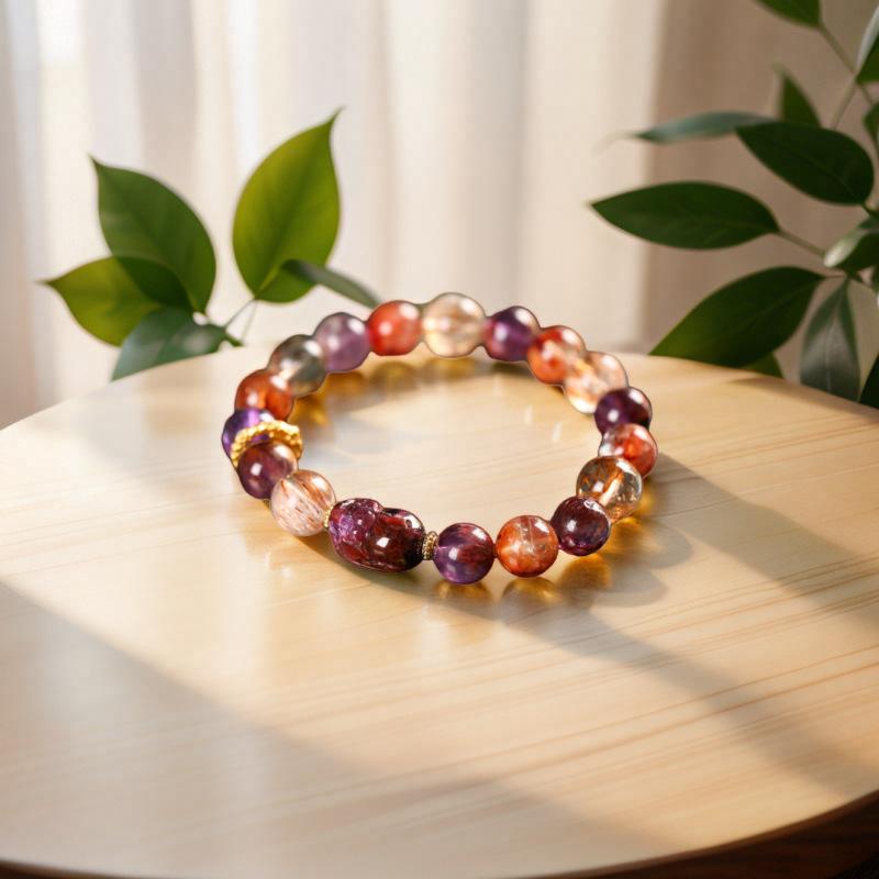 Nine Purple Fire Dragon Bracelet The golden dragon soars and takes the top spot Pixiu Amethyst Purple Phantom 【Nine Purple off Fire