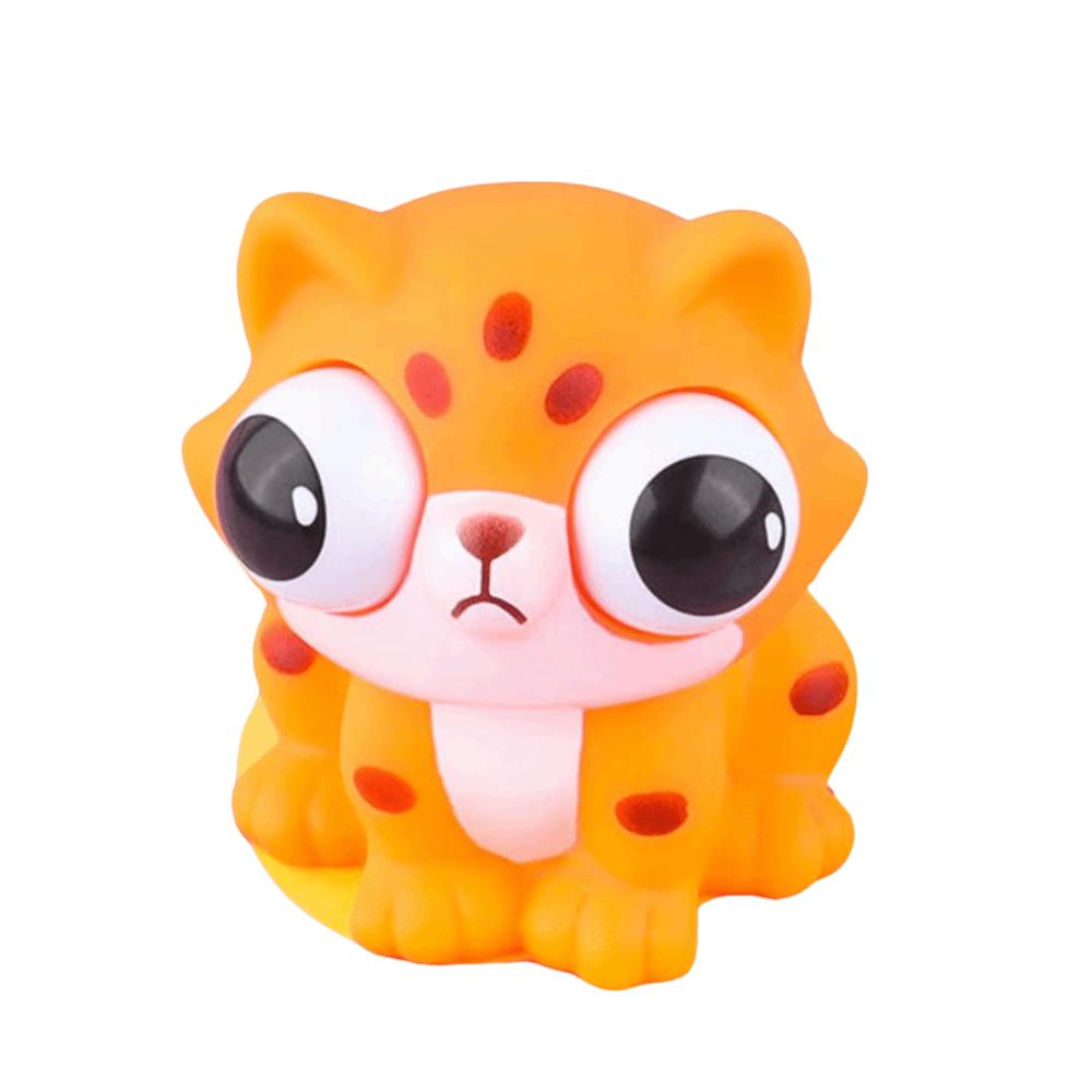Soft Pop Eye Squeeze Sensory Toys Stretch Squeezing Cartoon Little Bear Fidget Toys Slow Rebound Kawaii Tiger Squeeze Toy Gift
