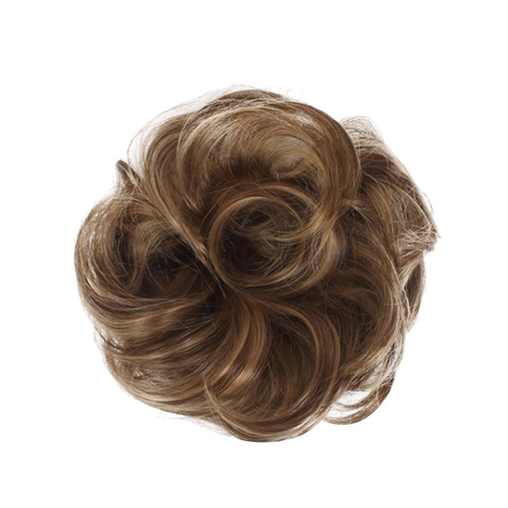 Elastic Chignon Curly Messy Wavy Hair Bun Extension Hairpiece Wig Scrunchie