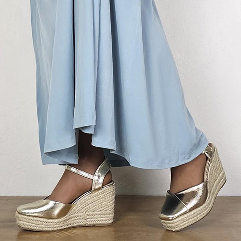 Alpargata De Cuña Para Mujer. Montevita Esparteo6 102792