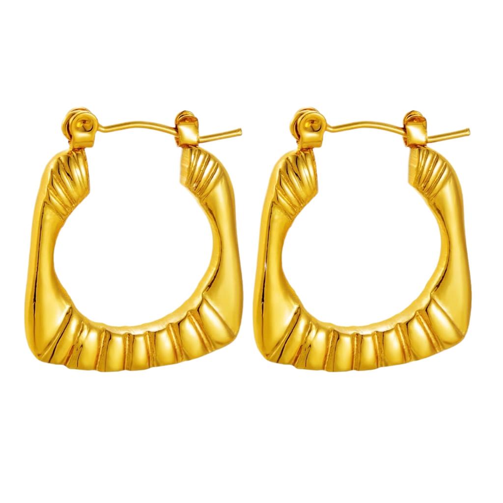 Boucles d'Oreilles en Acier Inoxydable pour Femmes Vintage Luxe Élégant Bijoux en Acier Titane