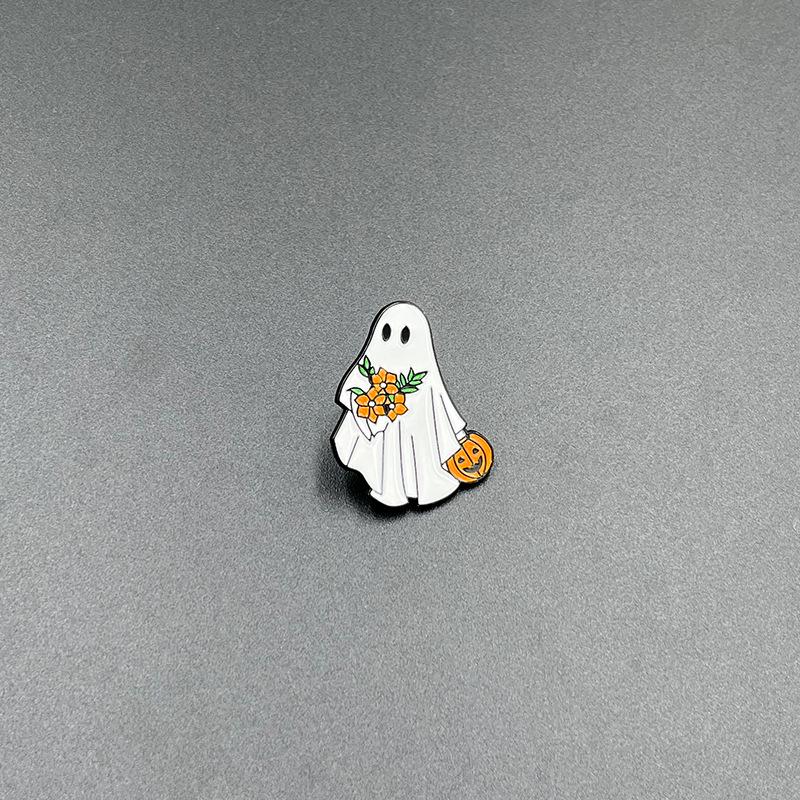 Dark Skull Alloy Brooch: Cassette Tape & Fries Halloween Punk Badge