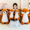 Soft Little Raccoon Plush Doll Fox Doll Pillow Back Cute Long Healing Sleeping Doll