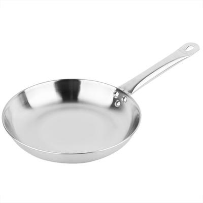 Extra Thick Stainless Steel Non Stick Coating Pan with Helper Handle Saute and Frying Pan