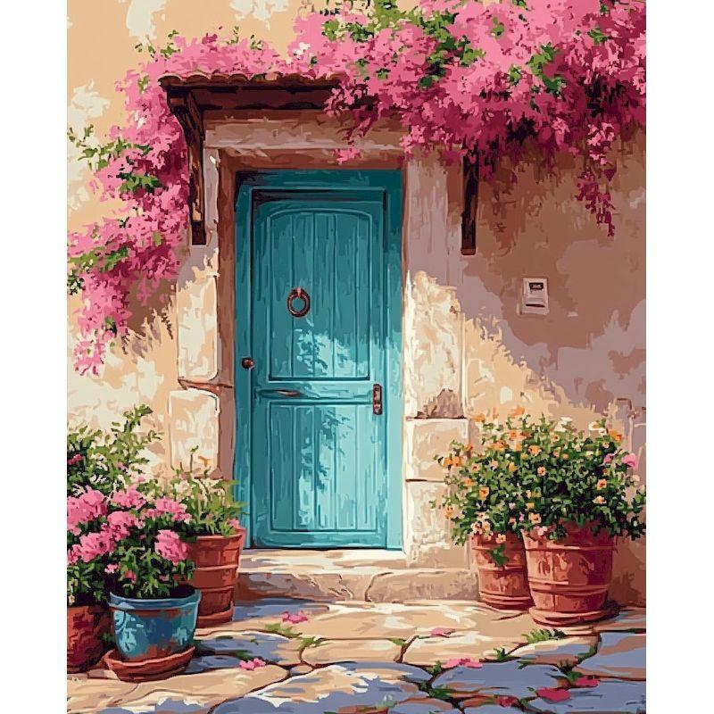 

GATYZTORY Painting By Numbers Door Scenery Drawing On Canvas HandPainted For Adults Picture By Number Tree Home Decor DIY Gift 30x20cm no frame