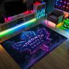Toronto Maple Leafs Design Crystal Velvet Carpet Cozy Non?Slip Printed Rug For Bedroom Living Room Entrance