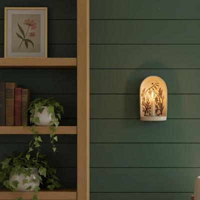 Dekorativní Design Posvátní Nika ve Zdi Nástěnné Umění Posvátná Kolekce Svícny Šperkovnice Vzor Rostlin Nika