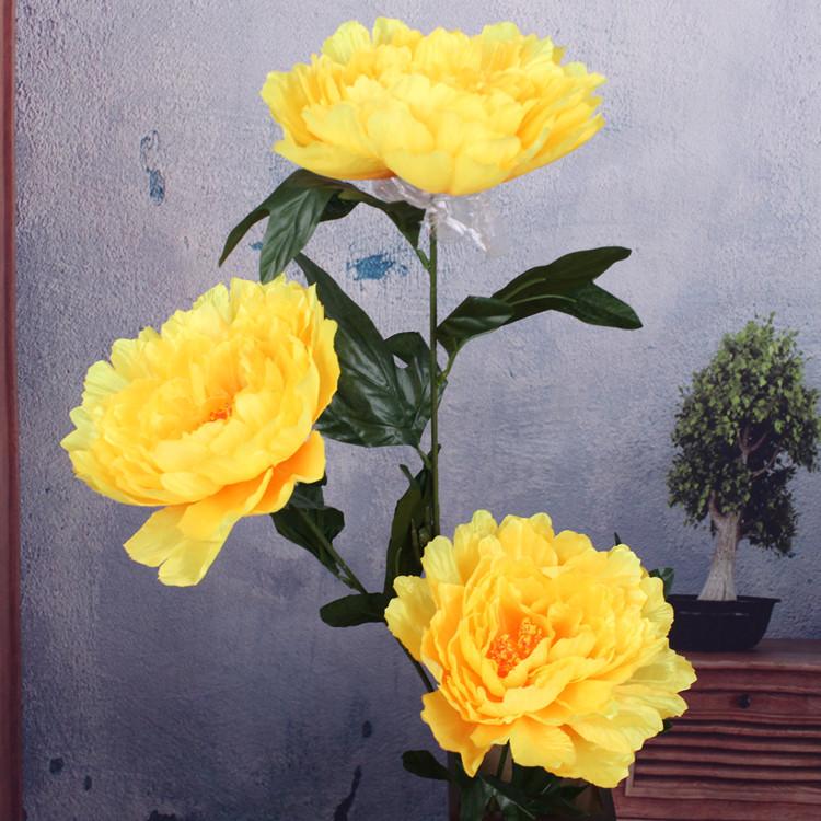 Peony Flower Fake Flower Living Room Bedroom Decoration Large Flower Shopping Mall Lobby