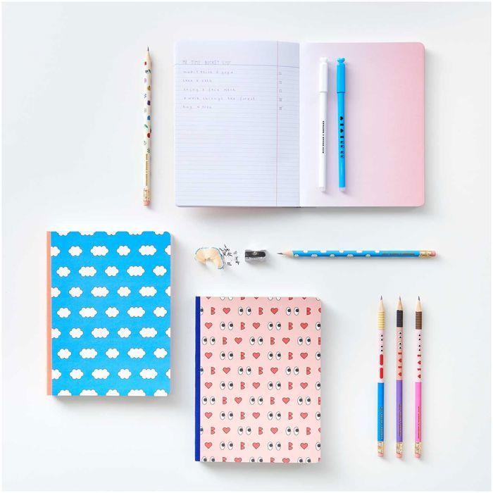 Emoji Kiss Notebook 128 Pages - 14.5 X 19 Cm