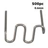 500 шт. Машина для ремонта пластика Сварка Горячий степлер Предварительно нарезанные волны Скоба 0,6 мм 0,8 мм Большие волны