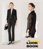 Women's Black Suit Set: Spring-Autumn Formal Workwear for Professional Occasions.