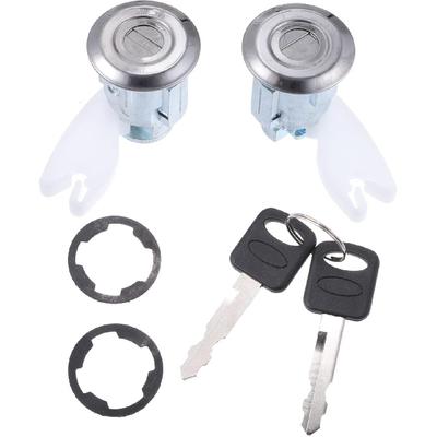 Motoforti Door Lock Cylinder Kit, for Ford Explorer 1992-1995, Metal, with 2 Keys, F2UZ1522050A, Black Silver Tone, 1 Set