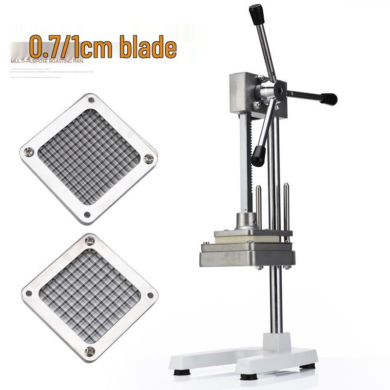Manual Vegetable Dicer: Fries Cutter, Potato & Cucumber Slicer, Vertical Radish & Strip Slicer.