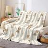 Cottage Teddy Flannel Blanket Warm Soft Halloween Christmas Couch Warm Cozy Decorative Decor Gift For All Season