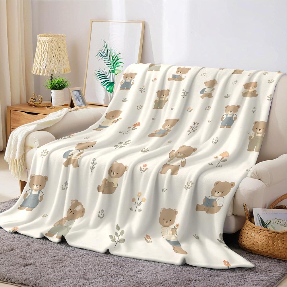 Jmg Household Supplies Unisex Coral Cottage Teddy Flannel Blanket Warm Soft Halloween Christmas Couch Warm Cozy Decorative Decor Gift For All Season