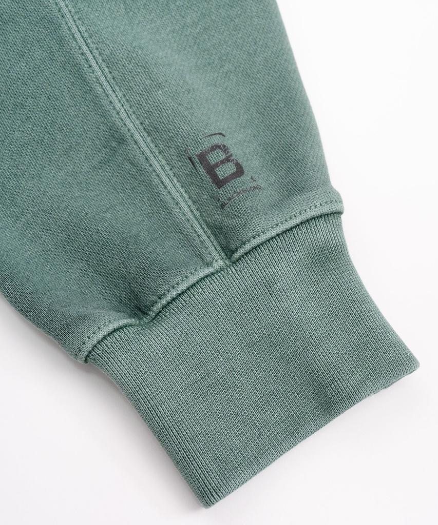 Bbdi Disorder Graffiti Logo Pigment Hoodie (Dust Green)