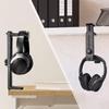 Headphone Stand Organizers Rotatable Extendable Under Desk Clamp Mount Support