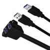Speed USB3.0 Extension Cable USB3.0 Double Port Data Cable for Efficient Device Connectivity Fast Data Transmission
