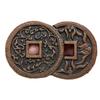 Purple Fortune, Prosperity, Longevity, Auspicious Words Victory Money Ancient Genuine Old Copper Coin
