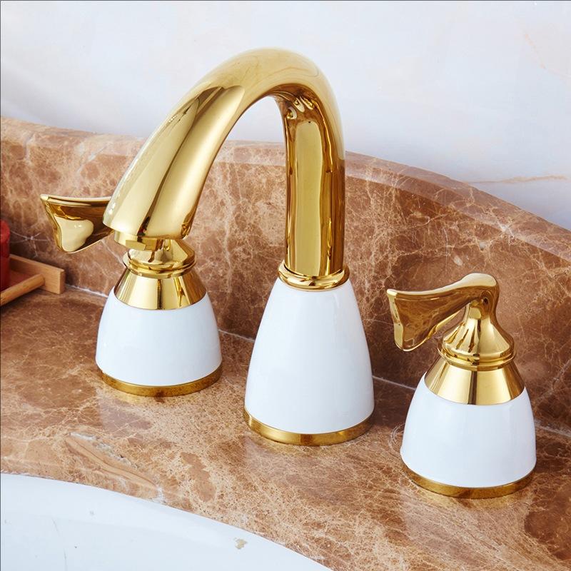 Maniglie Ceramiche Rubinetto Lavabo Bagno 3 Fori 2 Maniglie Miscelatore Lavabo Rubinetteria Lavabo Torneira Rubinetteria Vasca da Bagno