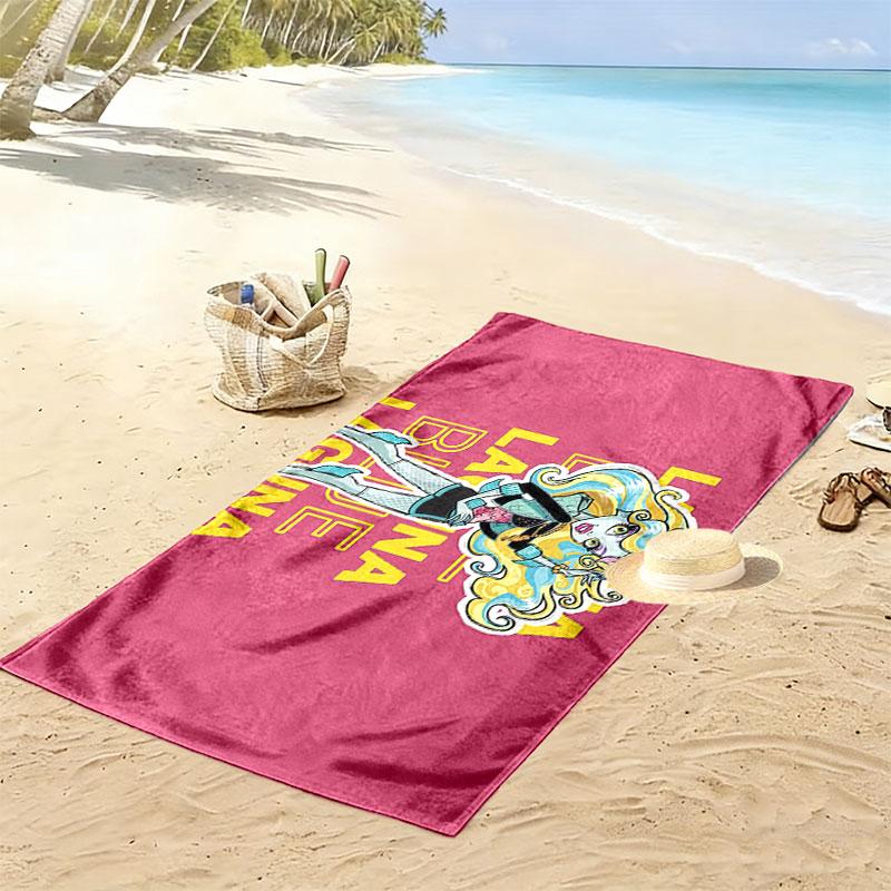 Lagoona Print Beach Towel, Large Soft Quick Dry Towel for Beach Camping Swimming