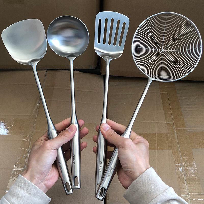 

Ruhan Food-Grade 304 Stainless Steel 4-Piece Cooking Utensil Set (2-Pack)