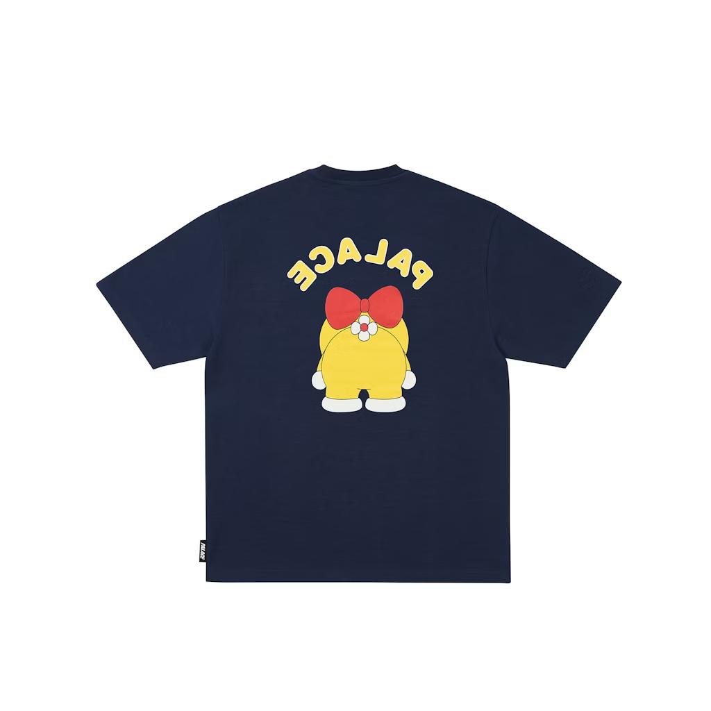 Palace x Doraemon T-Shirt Navy Unisex Tops Blue P29TS025