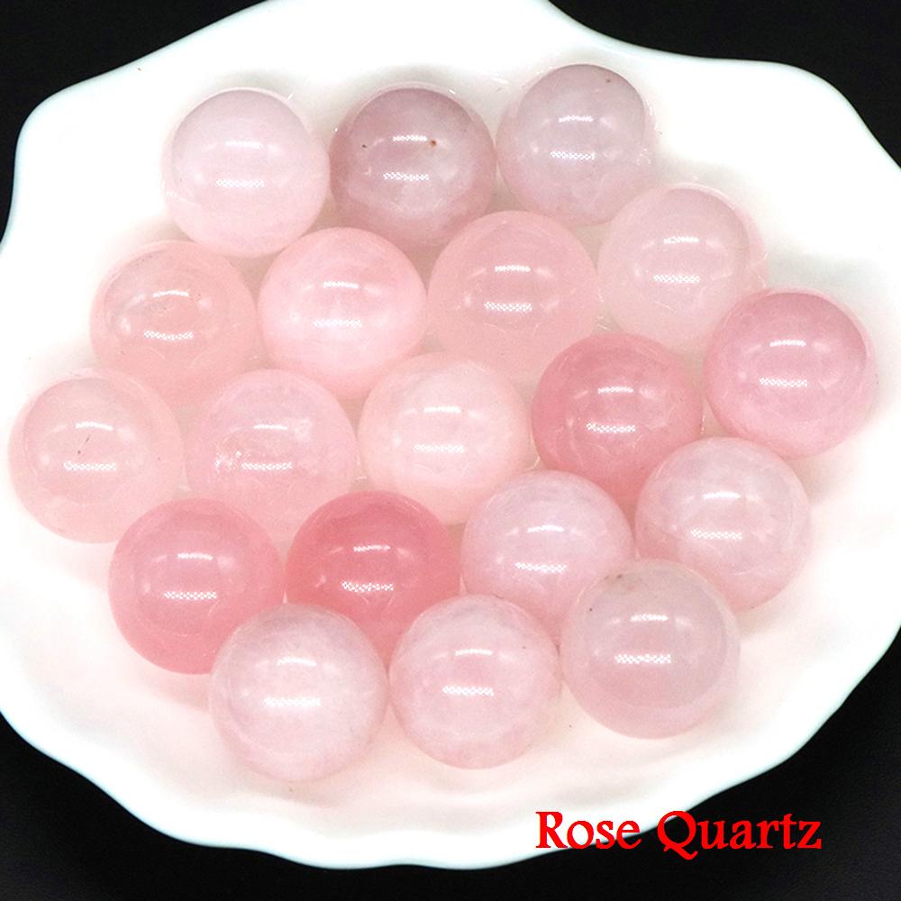 Margele Rotunde Mici din Cristal de Piatră Naturală de 16 mm, Vindecare Reiki, Cuarț, Ametist, Agat, Specimen Mineral, Glob, Chakra, Vânzare cu Ridicata
