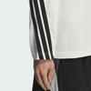 adidas Men's Casual Crew Neck Long Sleeve Striped T-Shirt - Han Jade White