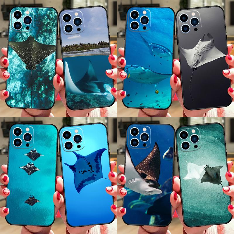 Animal Manta Ray Case For Samsung Galaxy S21 S22 S23 S24 S25 Ultra S9 S10 S25 Plus S25 FE S20 FE Phone Cover