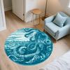Octopus pattern round rug,Carpet Rug for Living Room Bedroom Sofa Playroom Decor,Non-slip Floor Mat,Holiday Gifts and Birthday Gifts