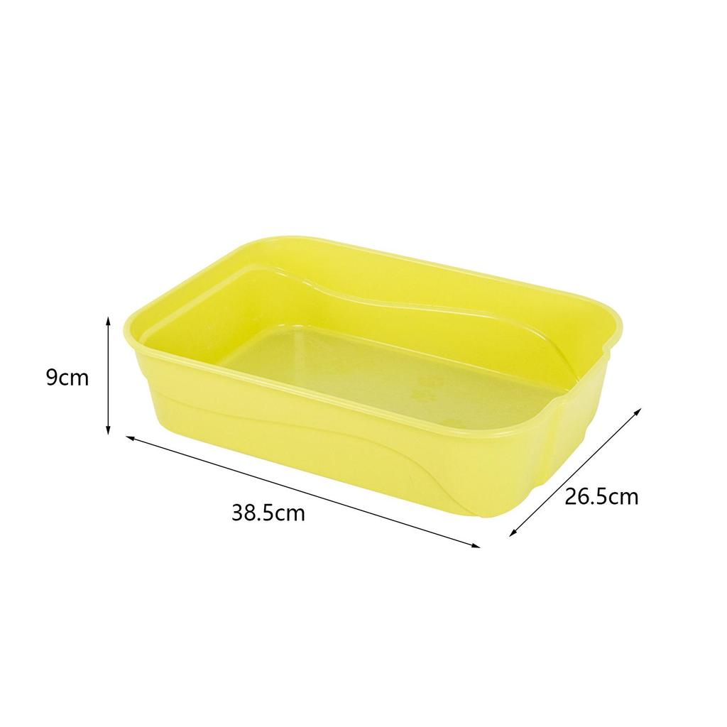 Cat Litter Box High Side Sifting Litter Box Open Top Cat Litter Tray for Kitty Rabbit Indoor Cats Easy to Clean and Assemble