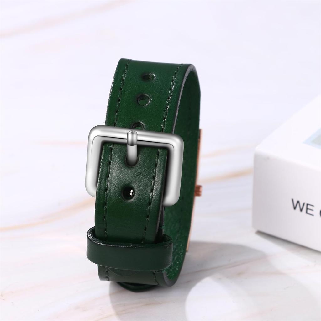 Watch Antique Square Leather Roman Alphabet Analog Waterproof Leather Belt Casual Business Fashion Watch Accessories Birthday Christmas Day Present