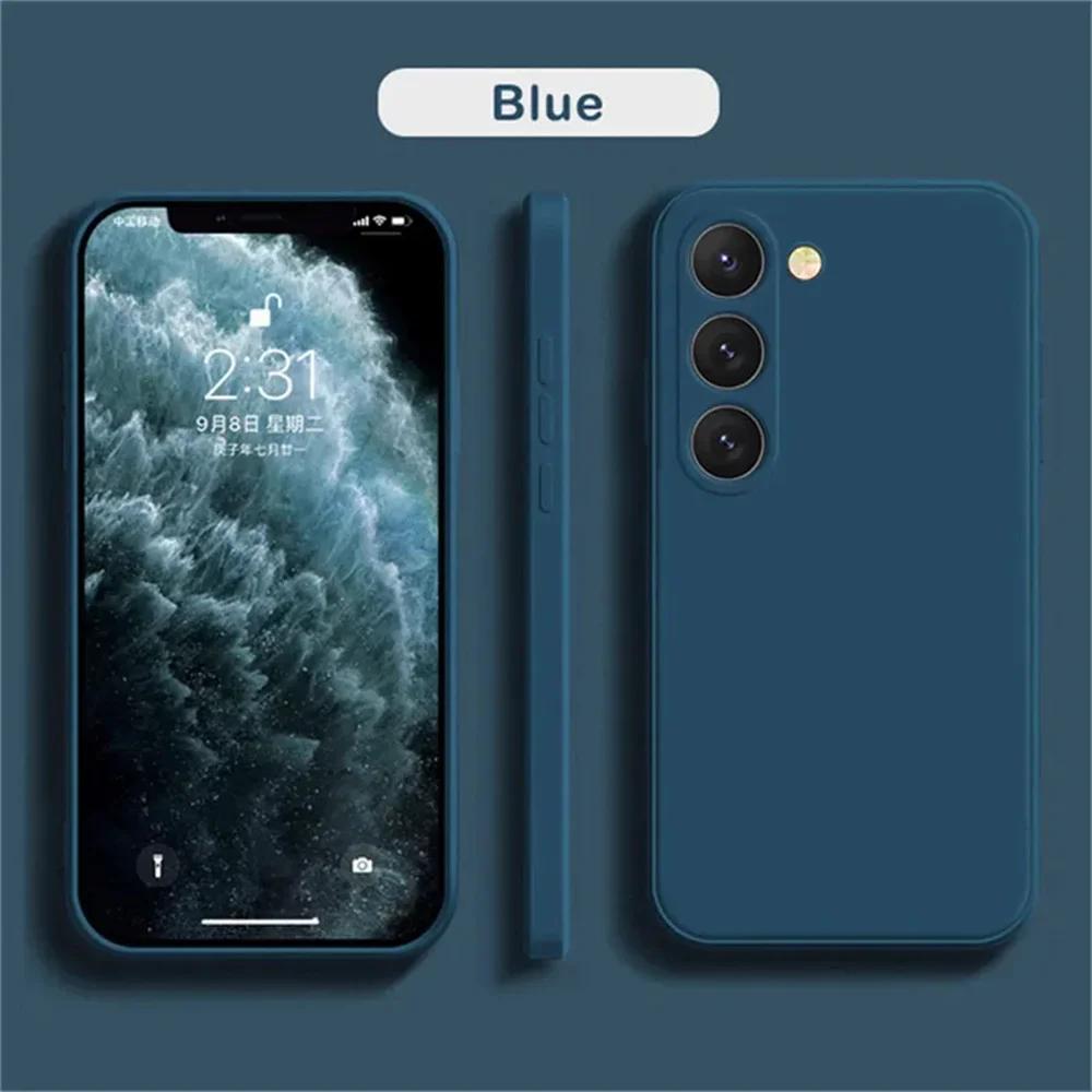 For Samsung Galaxy S2 S24 S23 S22 S21 S20 Ultra Plus FE A32 A1 A71 A2 A72 Phone Cover Candy Color Silicone Case