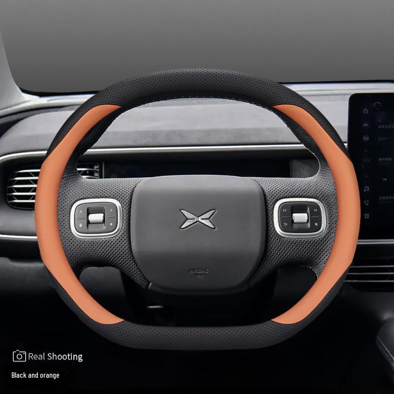 2023 Xiaopeng G6 Genuine Leather Steering Wheel Cover - Ultra-thin, Fits 22/23 New P7, P5, G3, G9