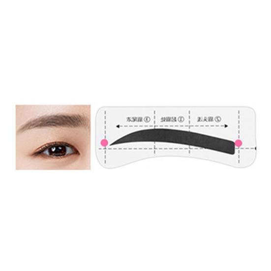 1 Set Eyebrow Stencil Sticker Disposable Brow Shaper Drawing Guide Tools DIY Women Beginner Eyebrow Shaping Template 2