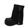 Nischen-Plateau-Stiefel zur Absatzsteigerung, modisches Design, Herbst, schöner Trend, Stiefel mit Hosenrohr