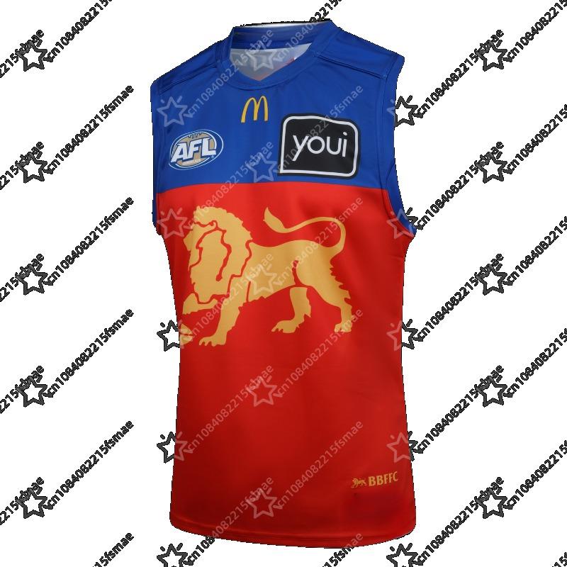 AFL Brisbane Lions Official Replica Home Training Heritage Guernsey Sleeveless Football Shirt BBFFC Fan Apparel